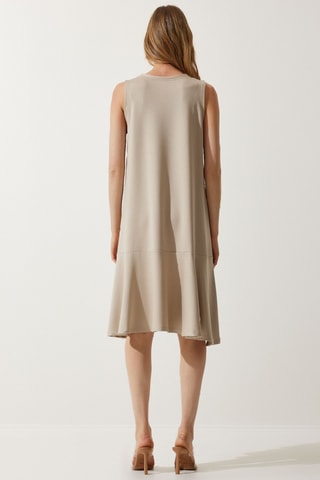 Abito a trapezio - Beige