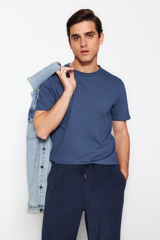 3 Tshirt - Bianco, blu e grigio