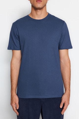 3 Tshirt - Bianco, blu e grigio