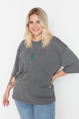 Tshirt Plus Size - Grigio
