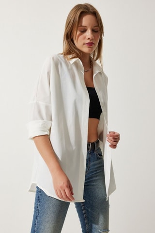 Camicia oversize - Ecrù