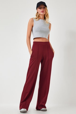Pantaloni palazzo - Bordeaux