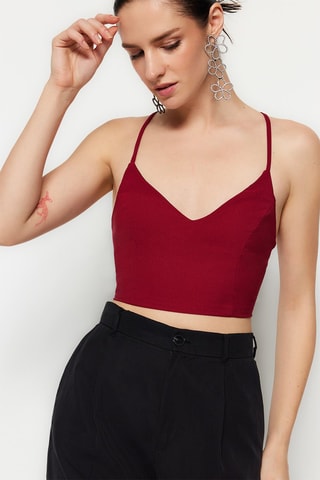 Crop top - Rosso