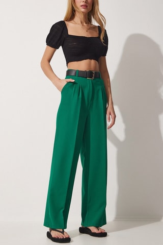 Pantaloni regular - Verde