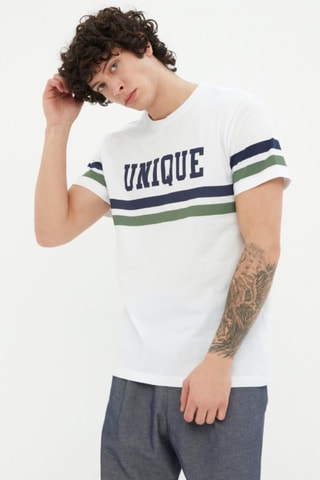 T-shirt regular - Bianco e nero