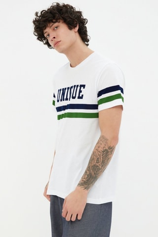 T-shirt regular - Bianco e nero