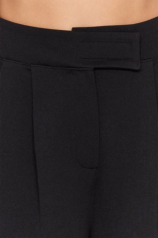 Pantaloni wide legs a vita alta - Nero