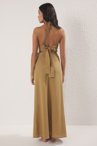 Abito lungo senza maniche - Beige