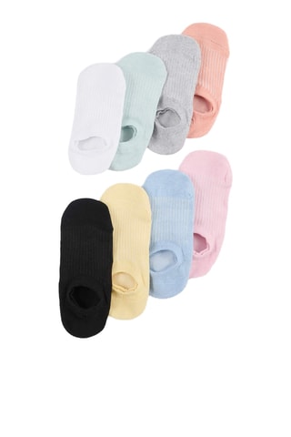 8 paires de socquettes - Multicolore