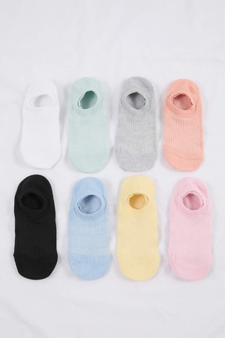 8 paires de socquettes - Multicolore