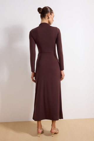 Abito midi - Marrone