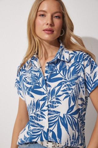 Camicia - Bianco e blu