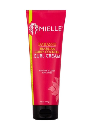 Crème coiffante au babassu Mielle Babassu Brazilian Curly Cocktail Curl Cream - Cheveux bouclés - 213 ml