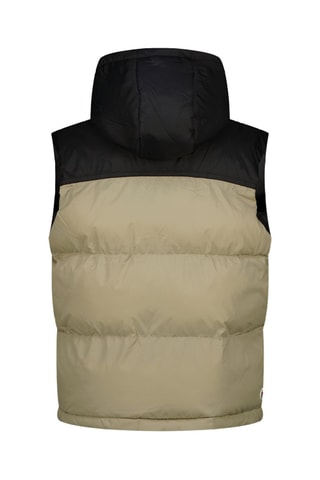 Doudoune sans manches à capuche - Beige