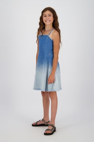 Robe dip and dye en jean - Bleu