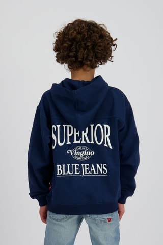 Sweat à capuche - Bleu