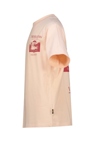 T-shirt - Noir, beige et rouge