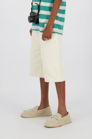 Short en jean - Blanc