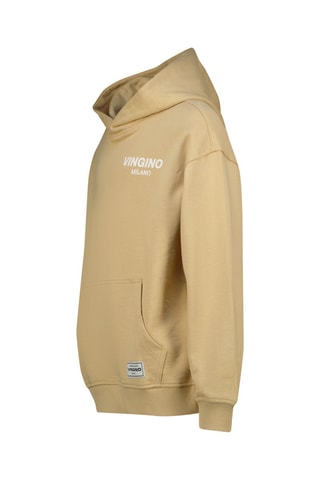Sweat à capuche - Blanc et beige