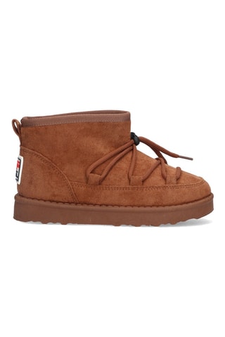 Bottines fourrées en nubuck - Marron