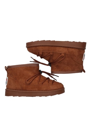 Bottines fourrées en nubuck - Marron