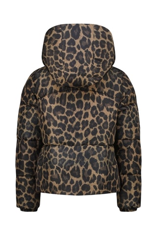 Doudoune à capuche Tigelle - Marron et noir