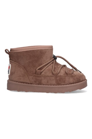 Bottines fourrées en nubuck - Gris