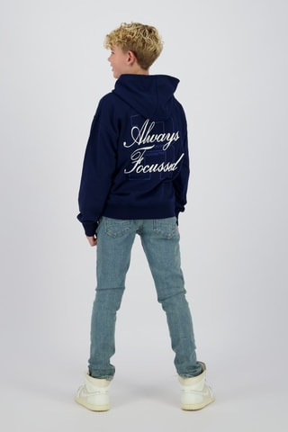 Sweat à capuche Noccused - Blanc et bleu