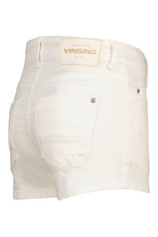 Short en jean - Blanc