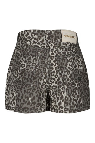 Jupe-short en jean - Gris