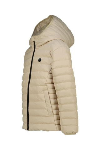 Doudoune à capuche - Noir et beige