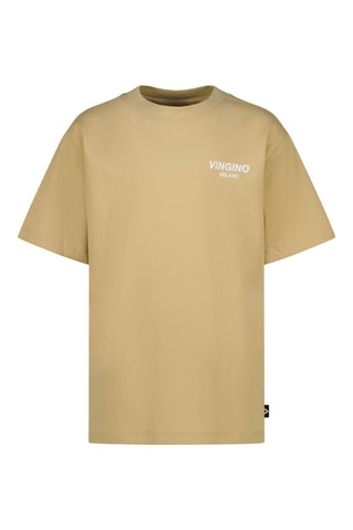 T-shirt - Blanc et beige