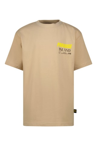 T-shirt - Beige et jaune