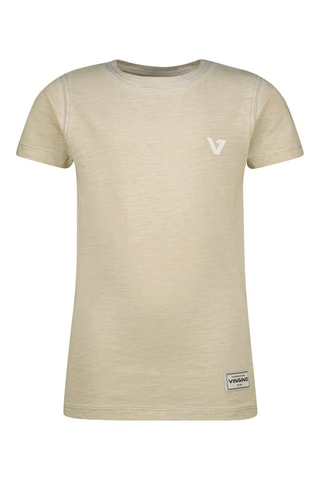 T-shirt - Blanc et beige