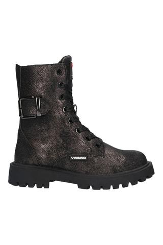 Bottines en cuir - Argenté
