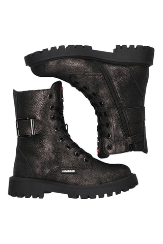 Bottines en cuir - Argenté