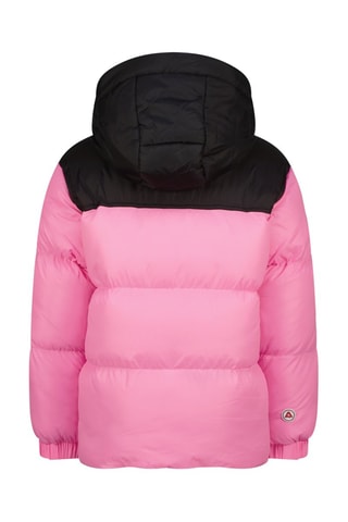 Doudoune à capuche Thorther - Blanc, noir et rose