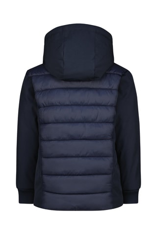 Doudoune à capuche Texto - Blanc, rouge et bleu