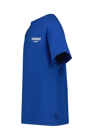 T-shirt - Blanc, noir et bleu