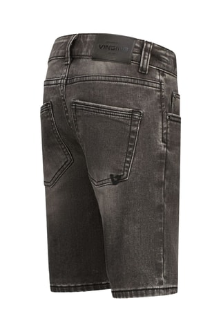 Short en jean - Gris