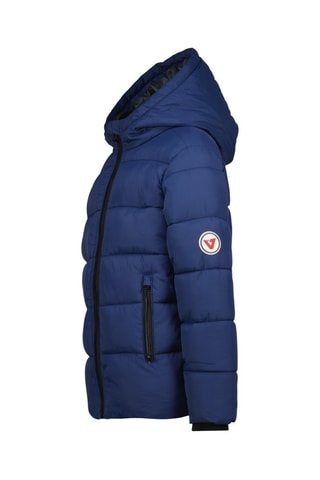 Doudoune à capuche Tonco - Blanc, rouge et bleu