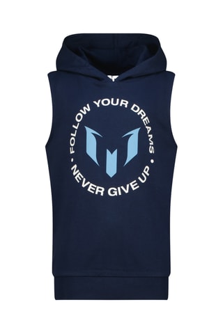 Sweat à capuche sans manches - Bleu