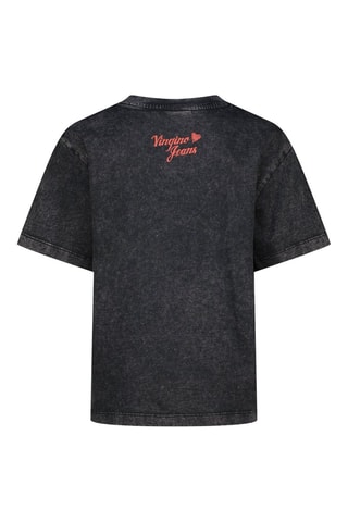 T-shirt - Noir, beige et marron