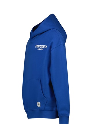 Sweat à capuche - Blanc et bleu