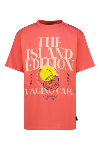 T-shirt - Noir, jaune et orange