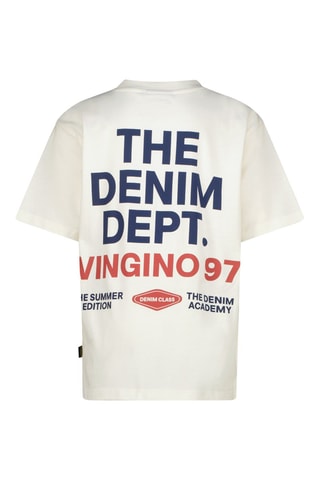 T-shirt - Blanc, rouge et bleu