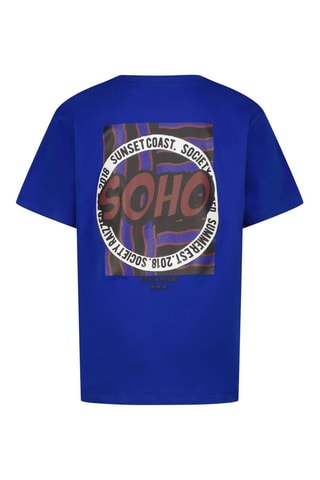 T-shirt Tesa - Blanc, bleu et marron