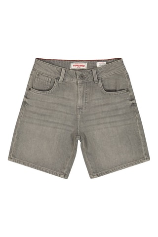 Short en jean - Gris