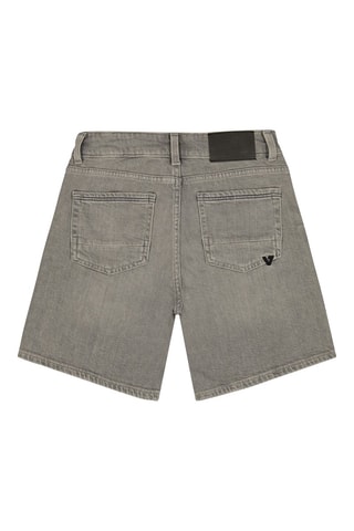 Short en jean - Gris
