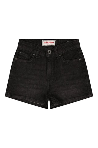 Short en jean - Noir
